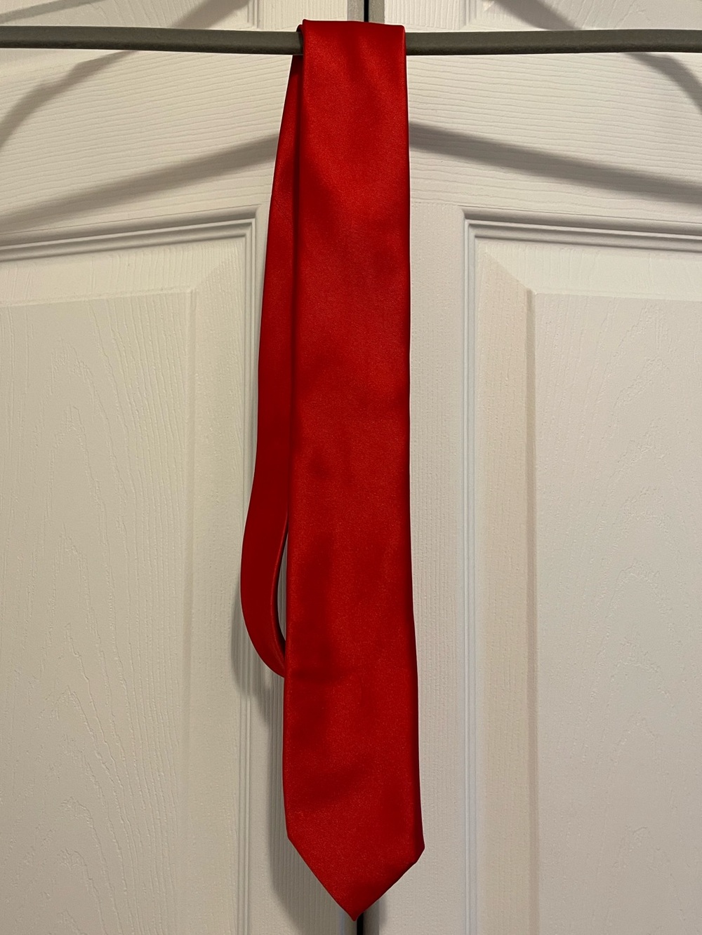 Alfani: Solid Red Men's Silk Tie - Unbranded